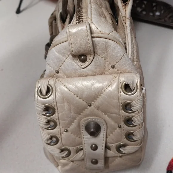 Vintage Betsey Johnson Quilted Satchel Bag **price firm** - Picture 4 of 5